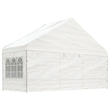 Vidaxl -Laube mit Dach 5.88x2,23x3,75 m Polyethylenweiß - afbeelding 1