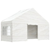 Vidaxl -Laube mit Dach 5.88x2,23x3,75 m Polyethylenweiß - afbeelding 2