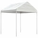 Vidaxl -Laube mit Dach 2,28x2,23x2,69 m Polyethylenweiß
