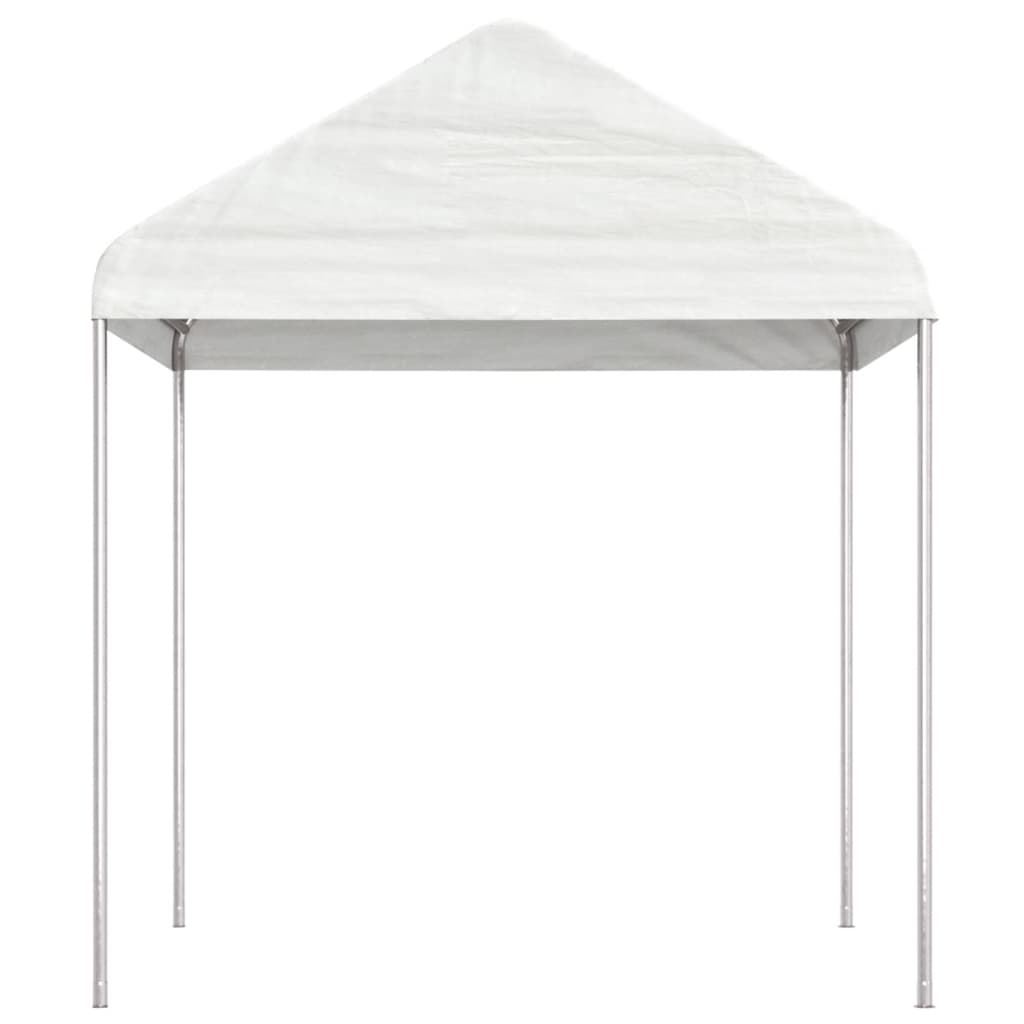 Vidaxl -Laube mit Dach 2,28x2,23x2,69 m Polyethylenweiß