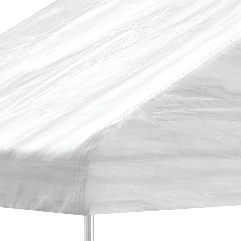Vidaxl -Laube mit Dach 2,28x2,23x2,69 m Polyethylenweiß