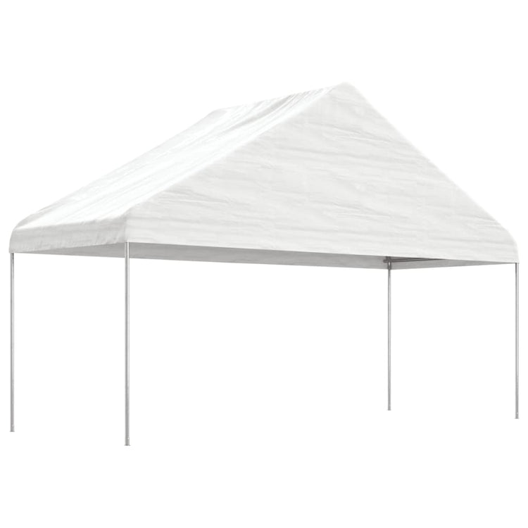 Vidaxx Pavillon mit Dach 5,88x2,23x3,75 m Polyethylen weiß