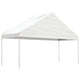 Vidaxx Pavillon mit Dach 5,88x2,23x3,75 m Polyethylen weiß