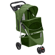 Vidaxl Hundauto faltbar 80x46x98 cm Oxford Stoff grün - afbeelding 3