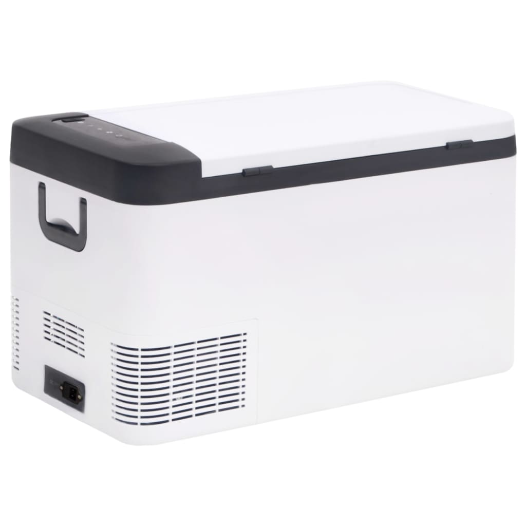 Vidaxl Cool Box mit Griff und Adapter 18 l pp pp pp schwarz und weiß