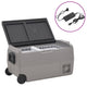 Vidaxl Cool Box mit Rädern und Adapter 50 l PP und PE schwarz und grau