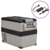 Vidaxl Cool Box mit Griff und Adapter 55 l PP PE schwarz und grau