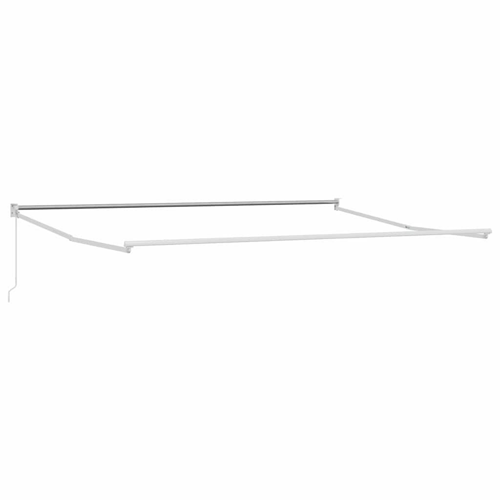 Vidaxx Faltsonnenschirm weiß 500 × 300 cm Aluminium