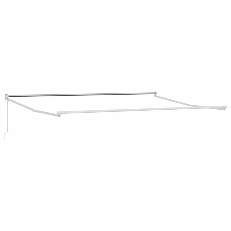 Vidaxx Faltsonnenschirm weiß 500 × 300 cm Aluminium