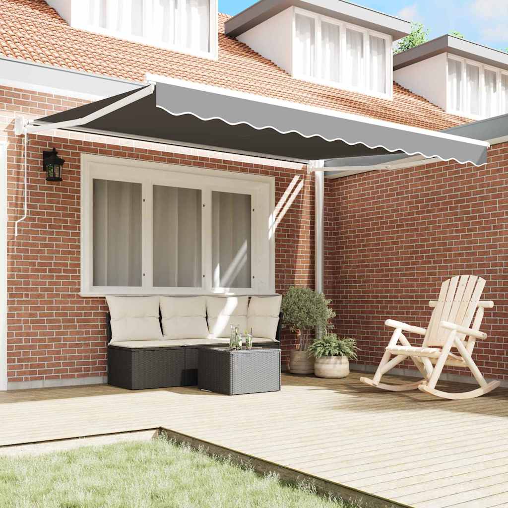 Vidaxx Faltsonnenschirm weiß 350 x 250 cm Aluminium