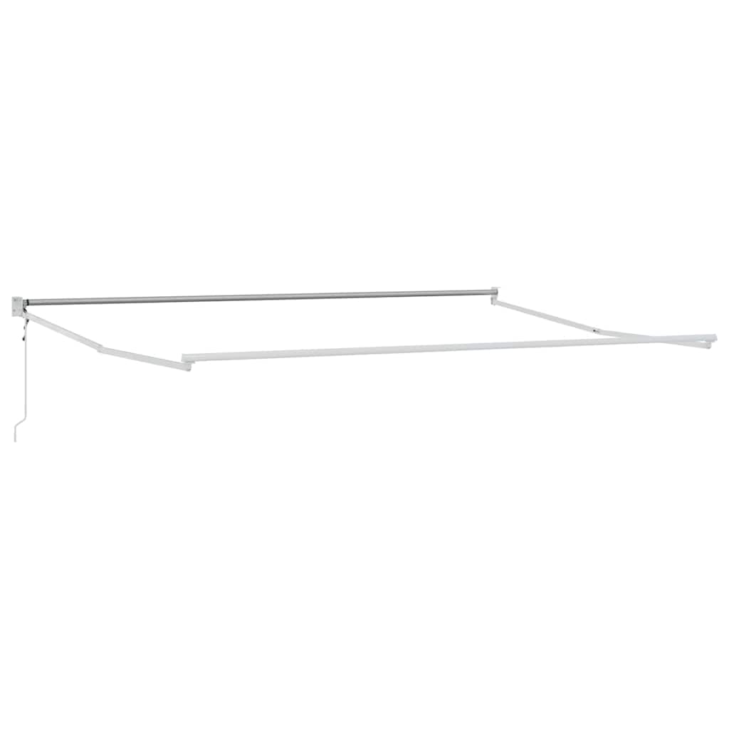 Vidaxx Faltsonnenschirm weiß 500 × 300 cm Aluminium