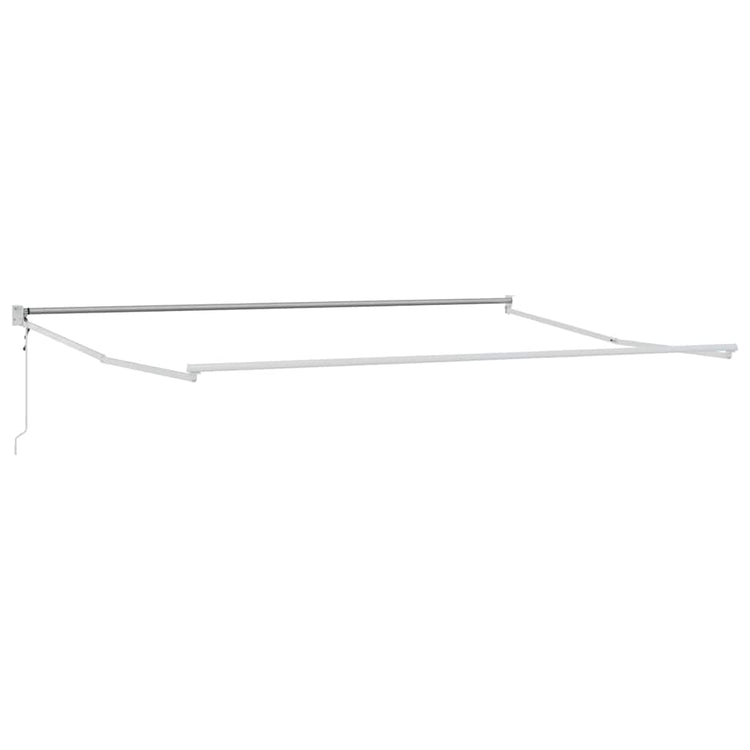 Vidaxx Faltsonnenschirm weiß 500 × 300 cm Aluminium