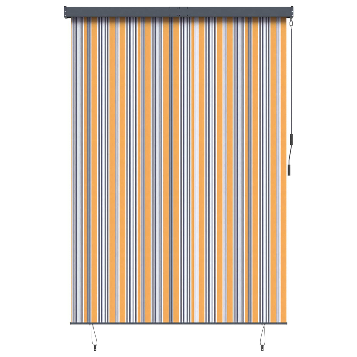 Vidaxxl Rollo Gelb und Blau 180 x 250 cm Stoff und Aluminium