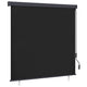Vidaxl Rollo gestreift Anthrazit 180 x 250 cm Stoff und Aluminium
