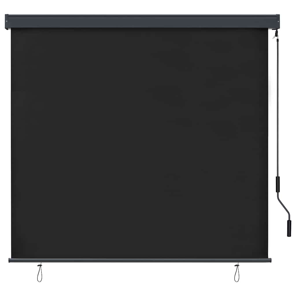 Vidaxl Rollo gestreift Anthrazit 180 x 250 cm Stoff und Aluminium