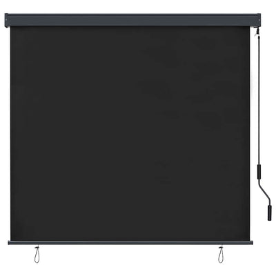 Vidaxl Rollo gestreift Anthrazit 180 x 250 cm Stoff und Aluminium