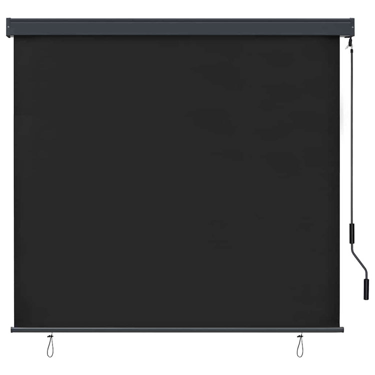 Vidaxl Rollo gestreift Anthrazit 180 x 250 cm Stoff und Aluminium