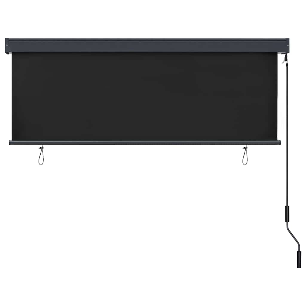 Vidaxl Rollo gestreift Anthrazit 180 x 250 cm Stoff und Aluminium