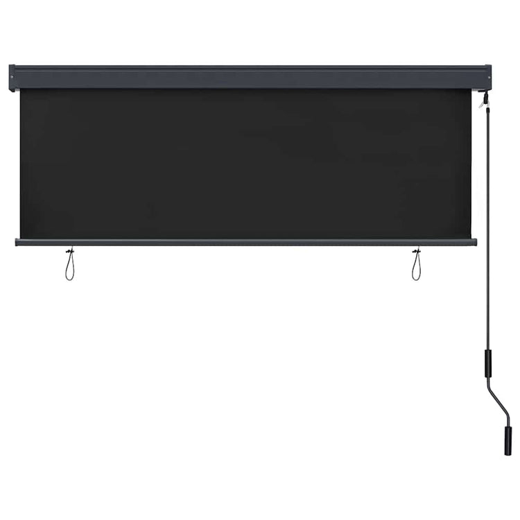 Vidaxl Rollo gestreift Anthrazit 180 x 250 cm Stoff und Aluminium