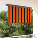 Vidaxxl Rollo Orange und Braun 180 x 250 cm Stoff und Aluminium