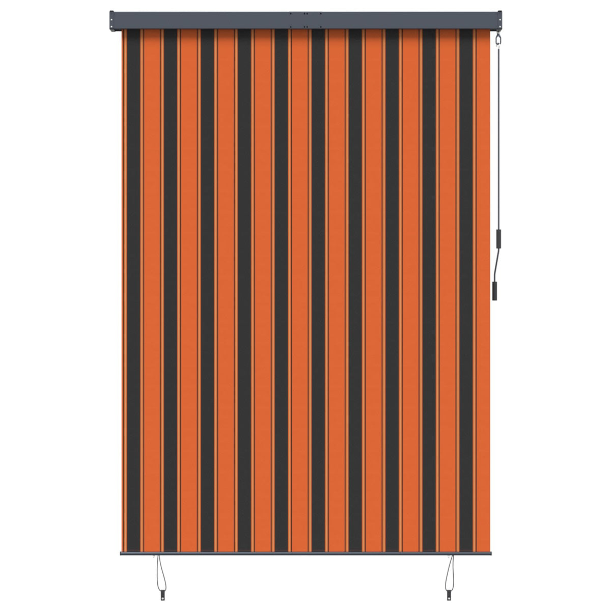 Vidaxxl Rollo Orange und Braun 180 x 250 cm Stoff und Aluminium
