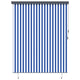 Vidaxxl Rollo Blau und Weiß 200 x 250 cm Stoff und Aluminium