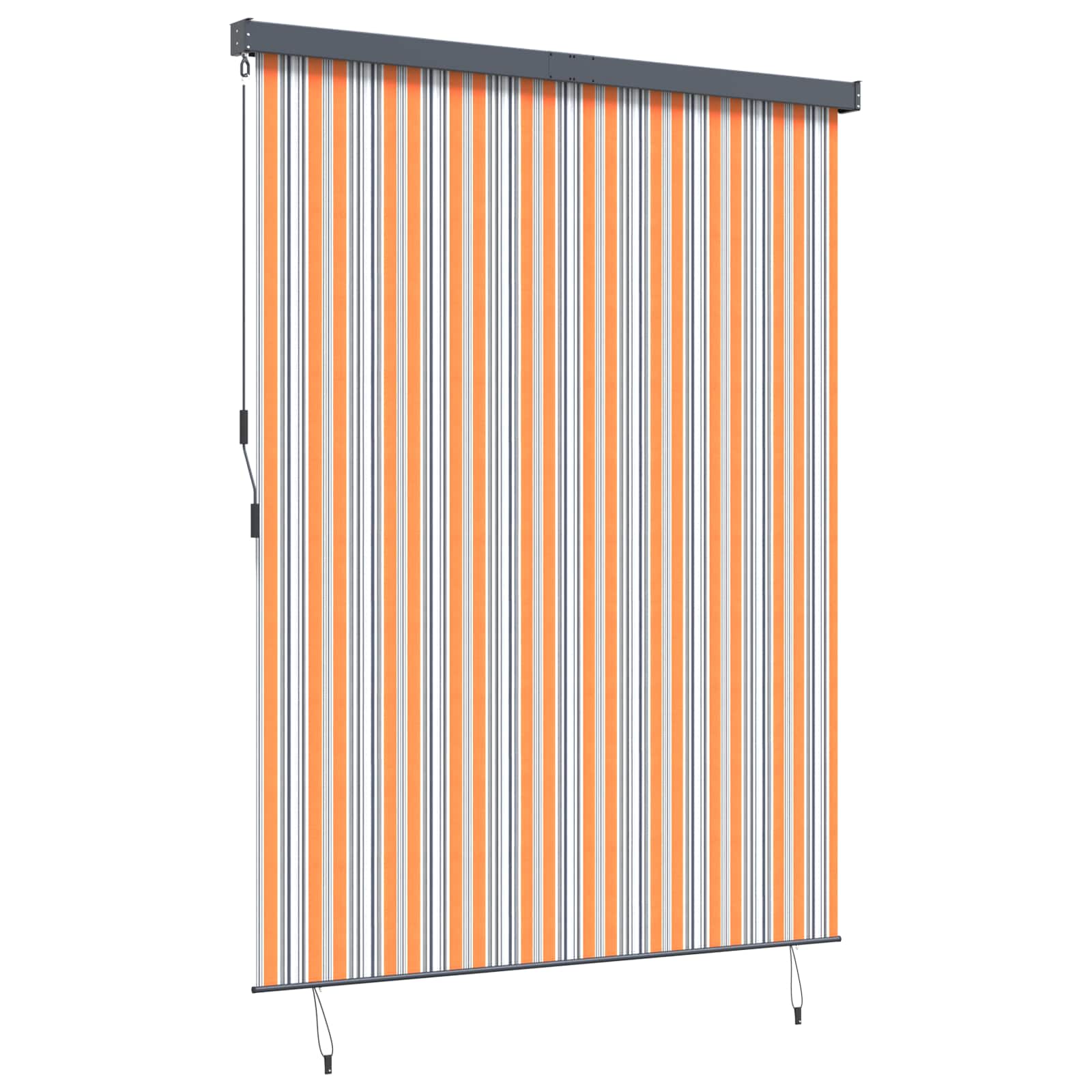 Vidaxxl Rollo Gelb und Blau 200 x 250 cm Stoff und Aluminium