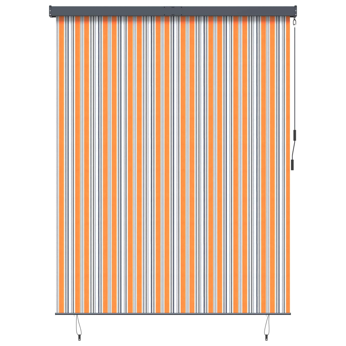 Vidaxxl Rollo Gelb und Blau 200 x 250 cm Stoff und Aluminium