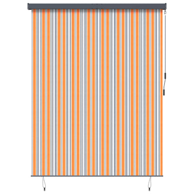Vidaxxl Rollo Gelb und Blau 200 x 250 cm Stoff und Aluminium
