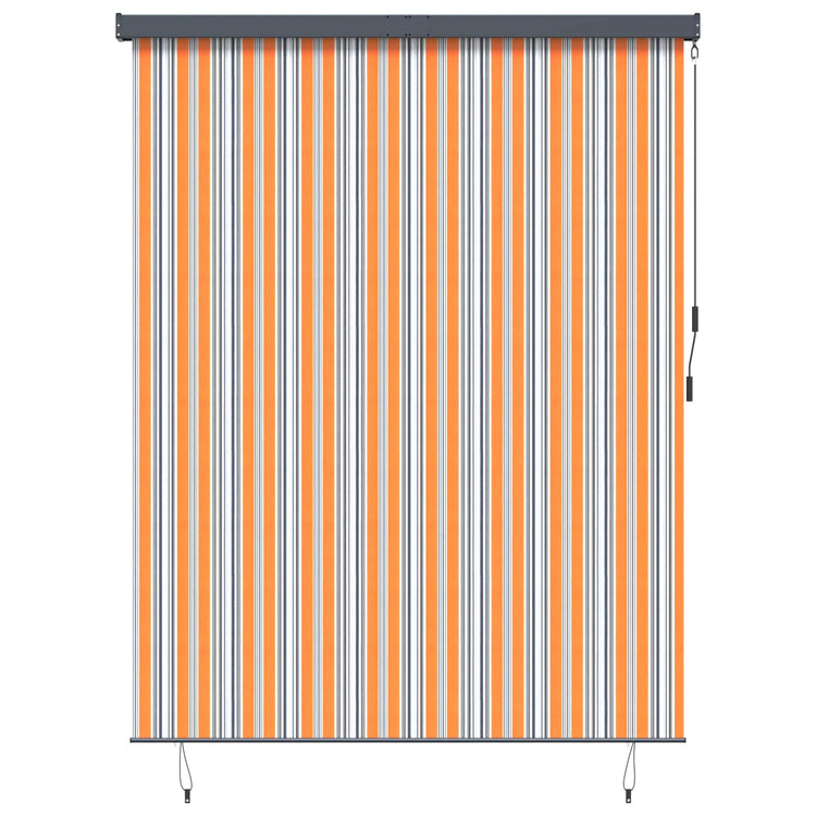 Vidaxxl Rollo Gelb und Blau 200 x 250 cm Stoff und Aluminium