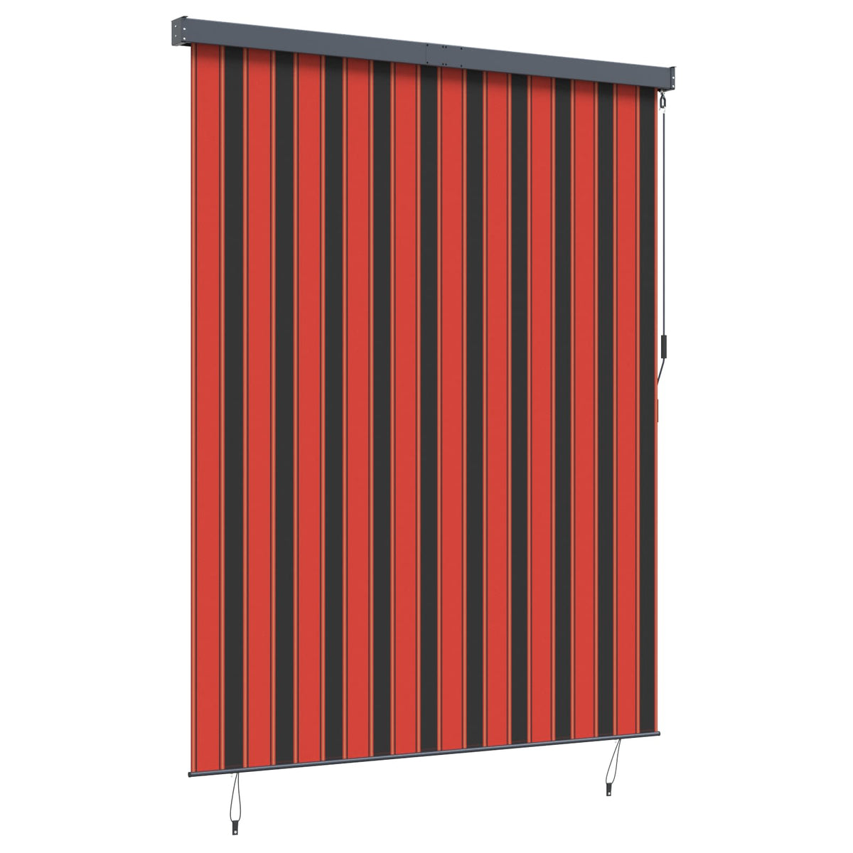 Vidaxxl Rollo Orange und Braun 200 x 250 cm Stoff und Aluminium