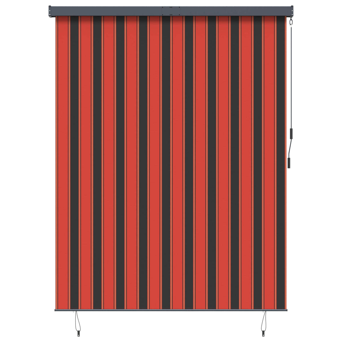 Vidaxxl Rollo Orange und Braun 200 x 250 cm Stoff und Aluminium