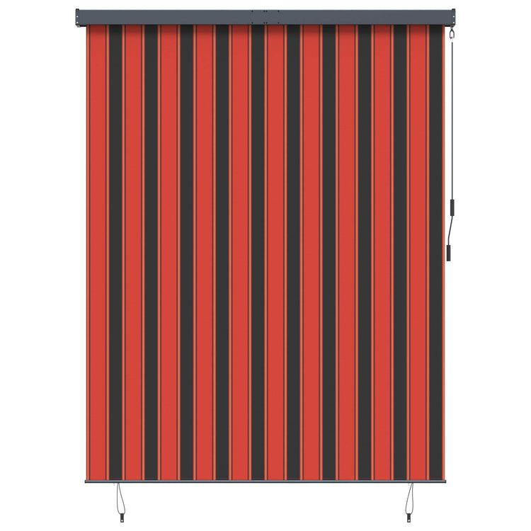 Vidaxxl Rollo Orange und Braun 200 x 250 cm Stoff und Aluminium