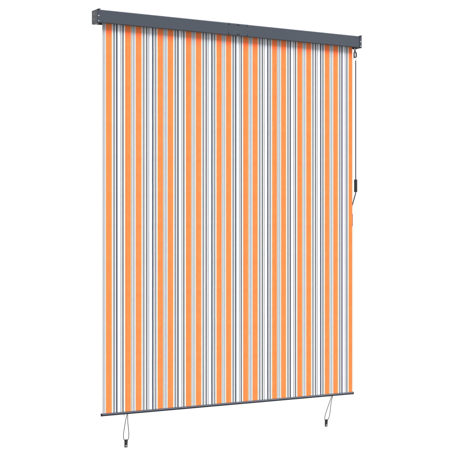Vidaxxl Rollo Gelb und Blau 200 x 250 cm Stoff und Aluminium