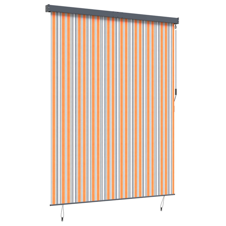 Vidaxxl Rollo Gelb und Blau 200 x 250 cm Stoff und Aluminium