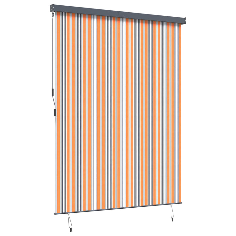 Vidaxxl Rollo Gelb und Blau 200 x 250 cm Stoff und Aluminium