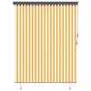 Vidaxxl Rollo Weiß und Orange 200 x 250 cm Stoff und Aluminium