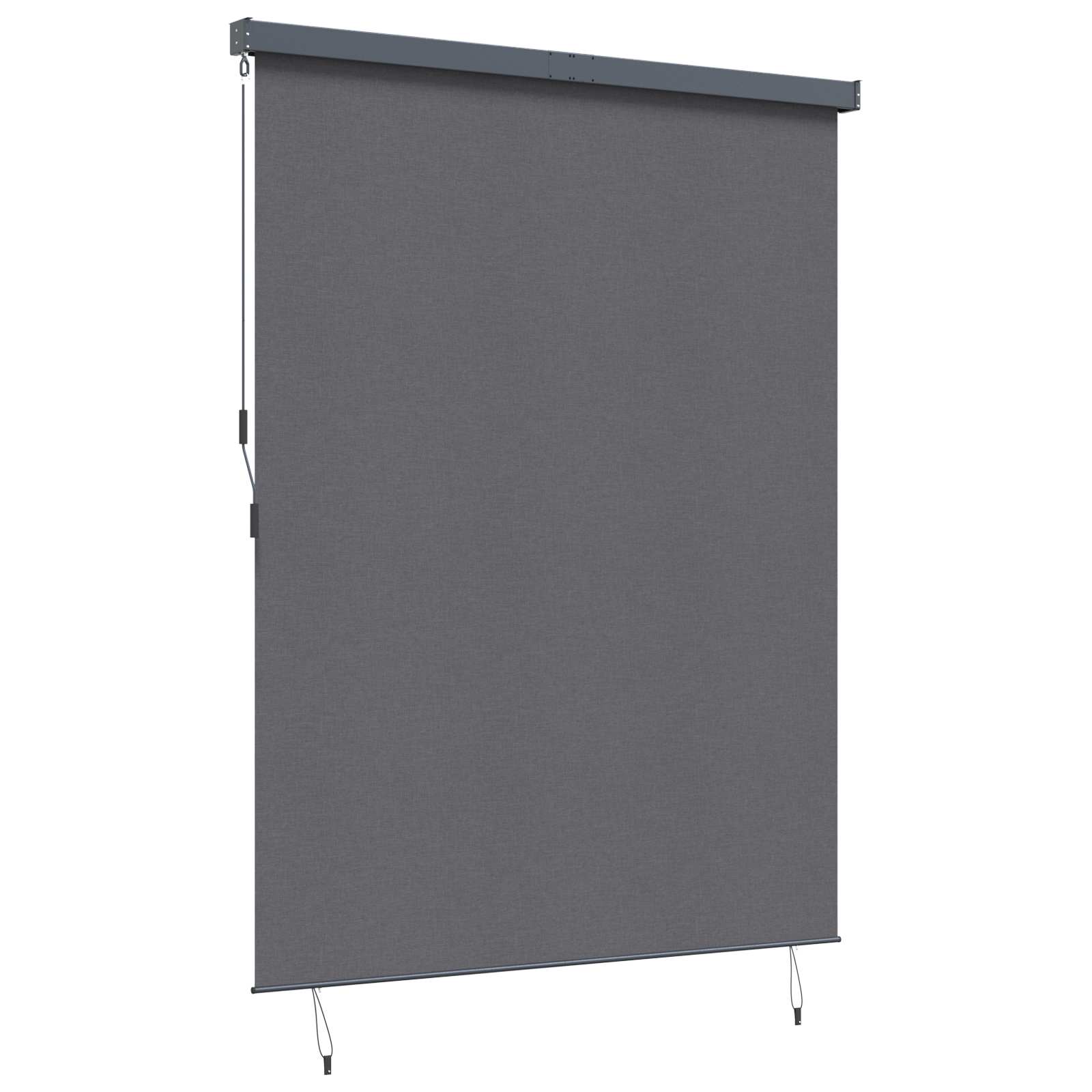Vidaxl Rollo gestreift Anthrazit 200 x 250 cm Stoff und Aluminium