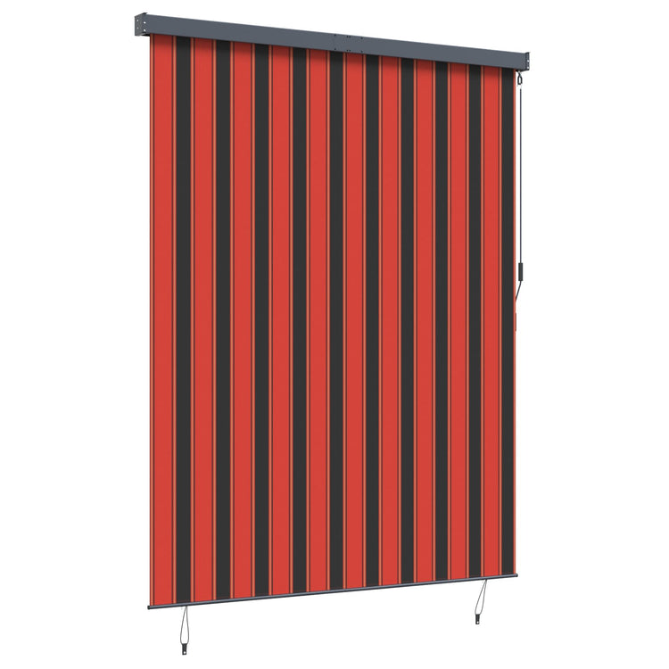 Vidaxxl Rollo Orange und Braun 200 x 250 cm Stoff und Aluminium