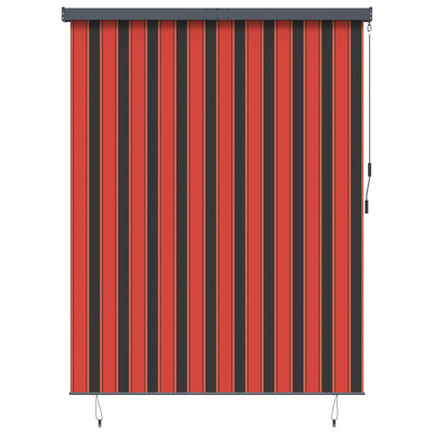 Vidaxxl Rollo Orange und Braun 200 x 250 cm Stoff und Aluminium