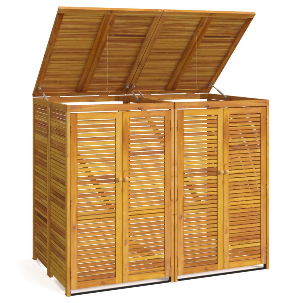 VIDAXL -Abfall Backlagerung Doppel 140 x 89 x 117 cm Festes Akazieholz