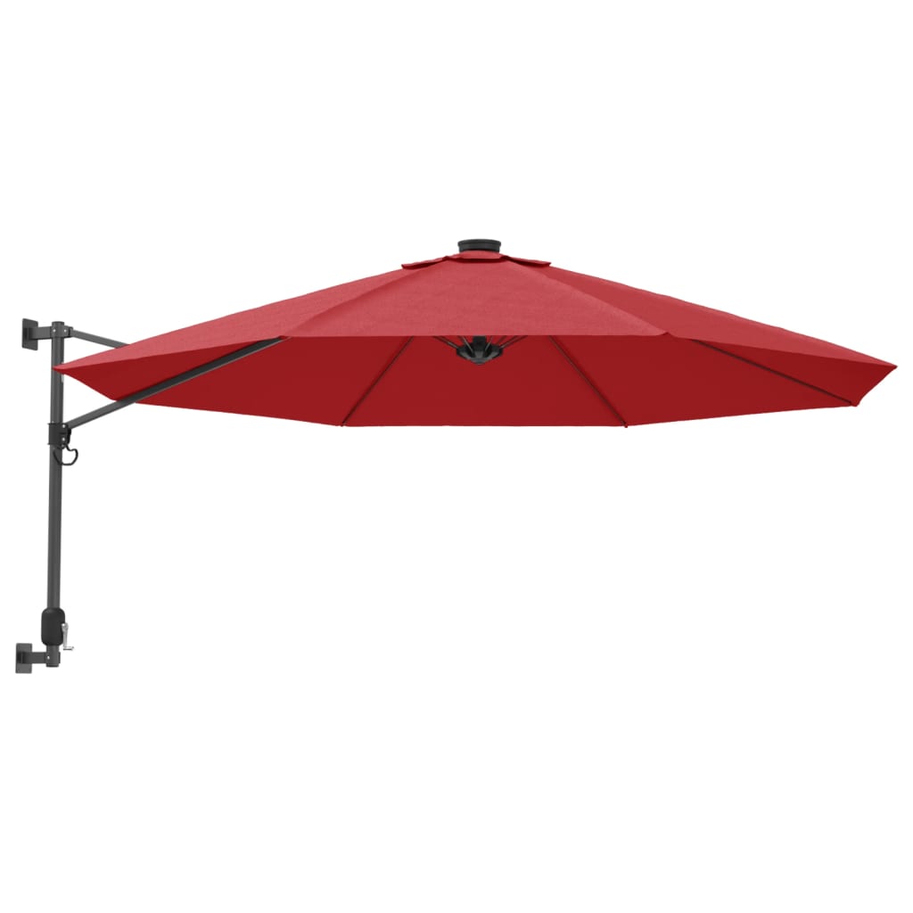Vidaxl Wandparasol 290 cm leuchtend rot