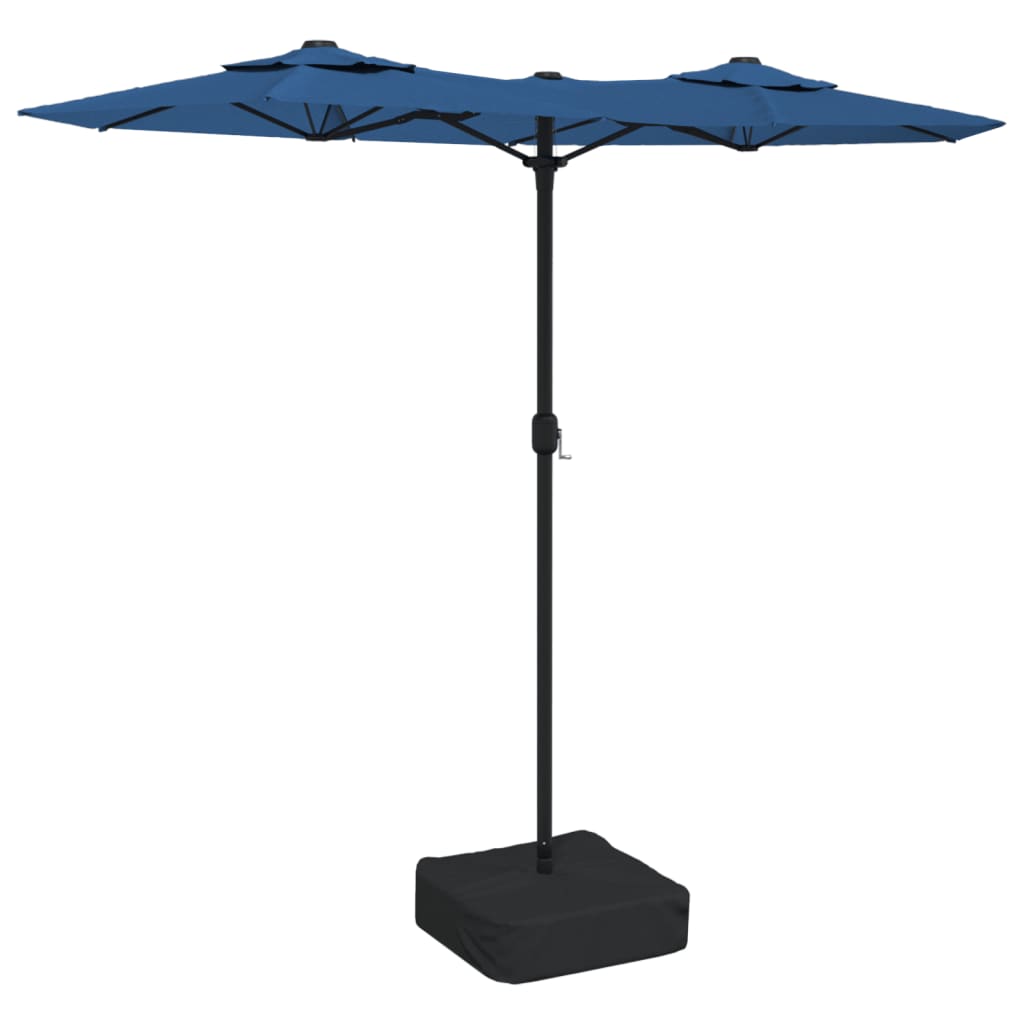 Vidaxl Parasol Doppeldach 316x240 cm Azure Blau