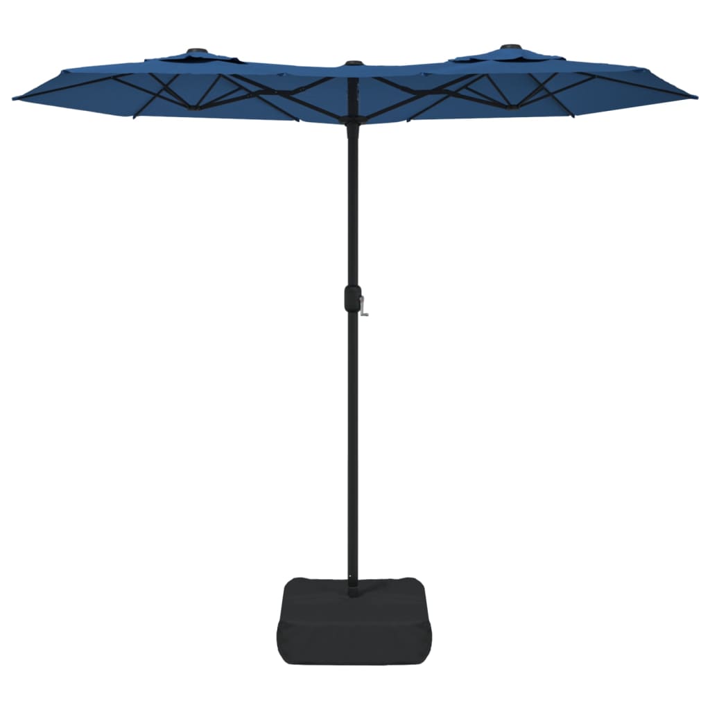 Vidaxl Parasol Doppeldach 316x240 cm Azure Blau