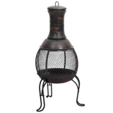 Vidaxl Gartenofen mit Poker 39x39x90 cm Stahl - afbeelding 3