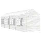Vidaxl -Laube mit Dach 8,92x2,28x2,69 m Polyethylenweiß - afbeelding 1