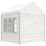Vidaxl -Laube mit Dach 8,92x2,28x2,69 m Polyethylenweiß - afbeelding 3