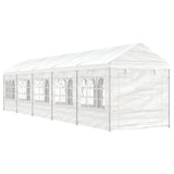 Vidaxl -Laube mit Dach 11.15x2,28x2,69 m Polyethylenweiß - afbeelding 1