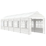 Vidaxl -Laube mit Dach 11.15x2,28x2,69 m Polyethylenweiß - afbeelding 2