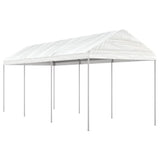 Vidaxl -Laube mit Dach 6,69x2,28x2,69 m Polyethylenweiß - afbeelding 1